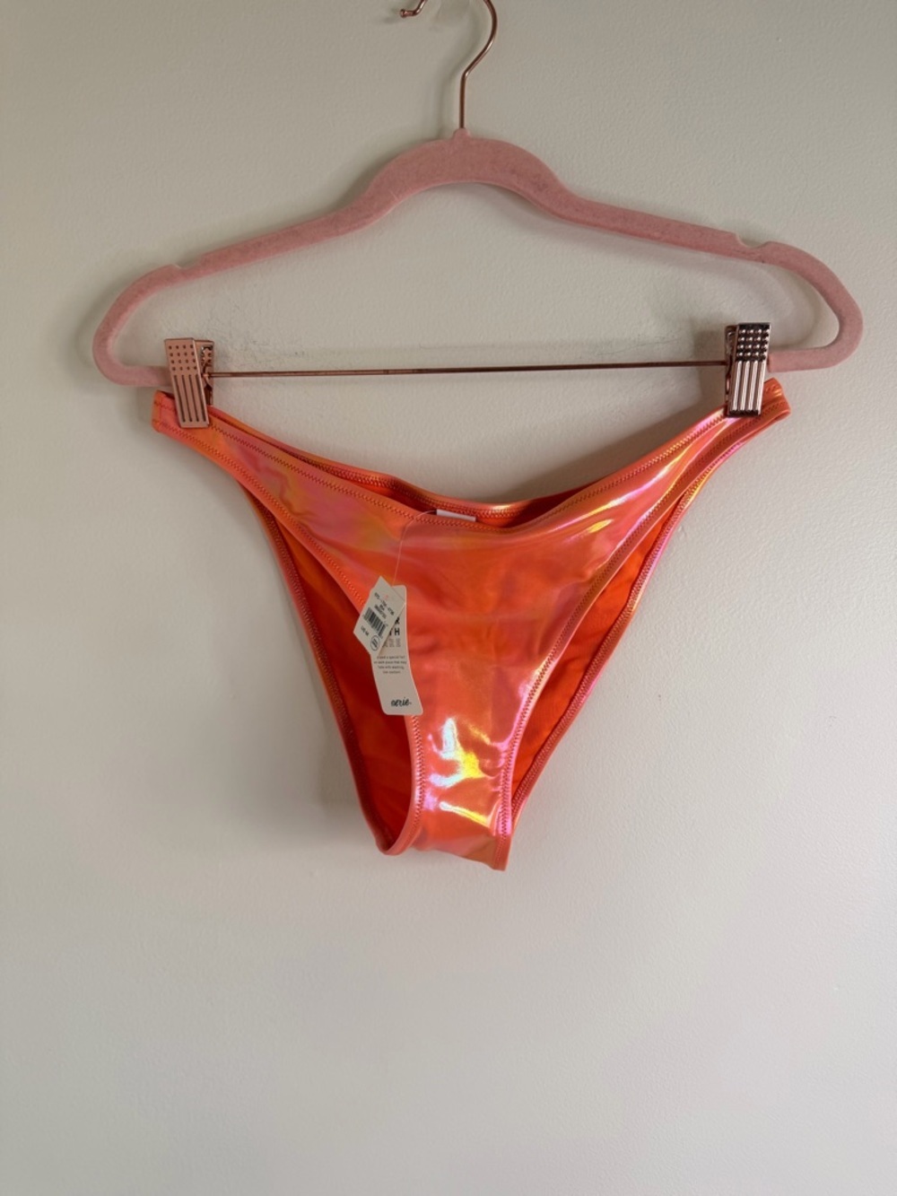 Aerie Iridescent Orange-Pink Bikini Bottoms